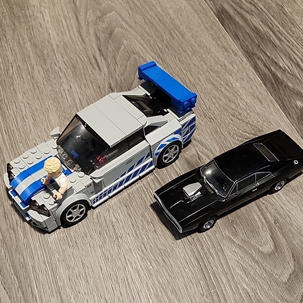 Lego Blue and Black Race Car Building Set